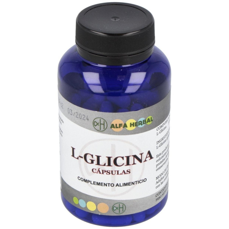 L - Glicina 500mg 100caps - Alfa Herbal