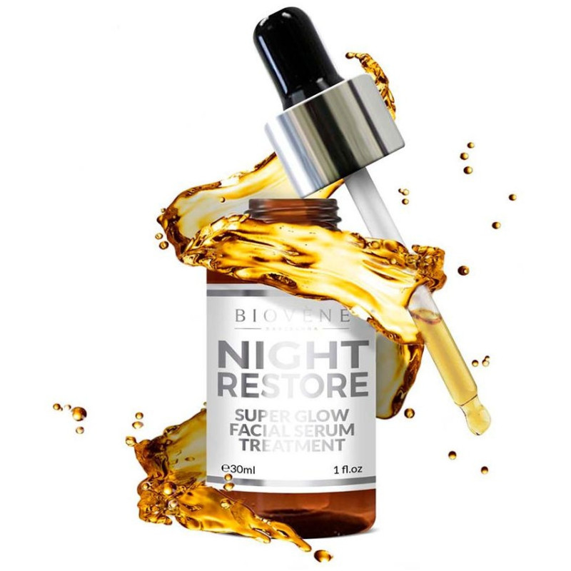 Biovène Night Restore Super Glow Facial Serum Treatment 30ml - Biovene