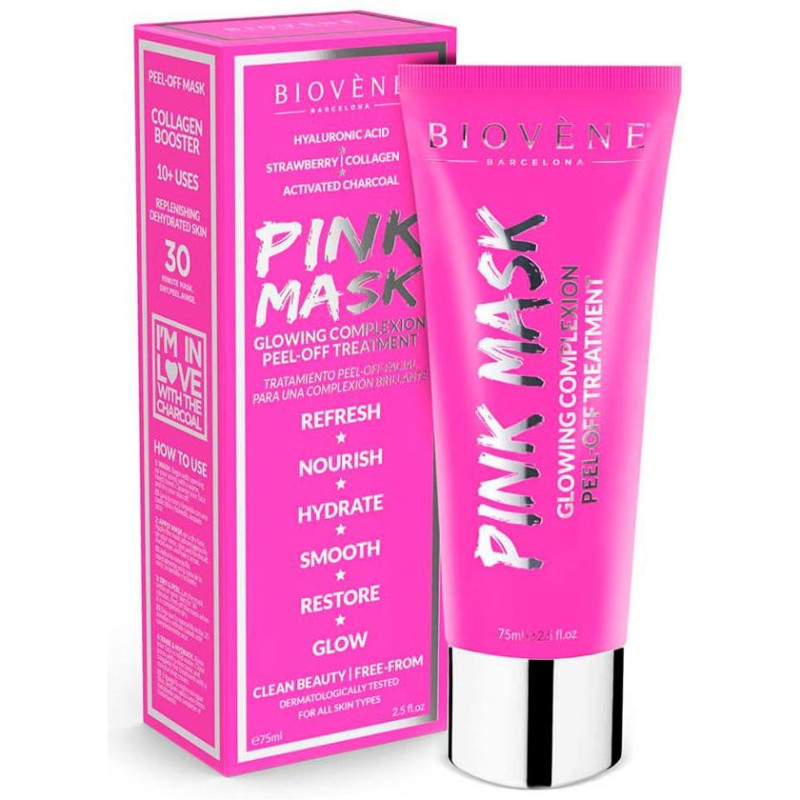 Pink Mask Glowing Complexion Peel - Off Treatment 75ml - Biovene