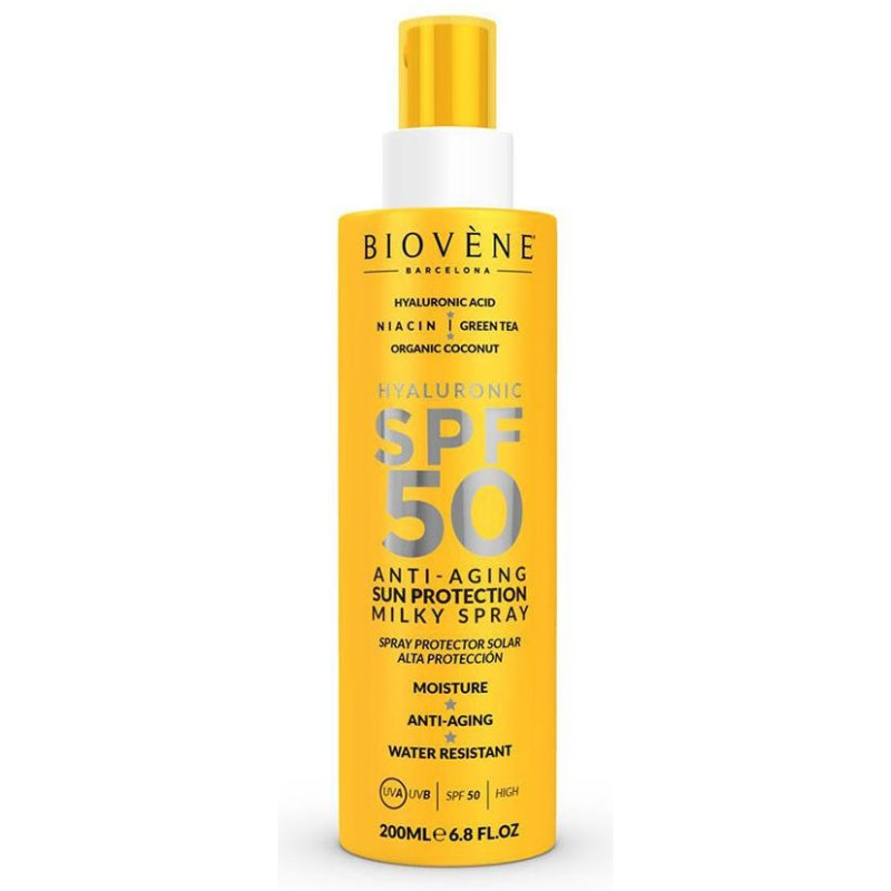 Hyaluronic Anti - Aging Protección Solar Leche spf50 200 ml - Biovne