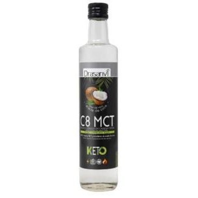 Aceite de Coco 100% C8 Mct Keto 500ml - Drasanvi