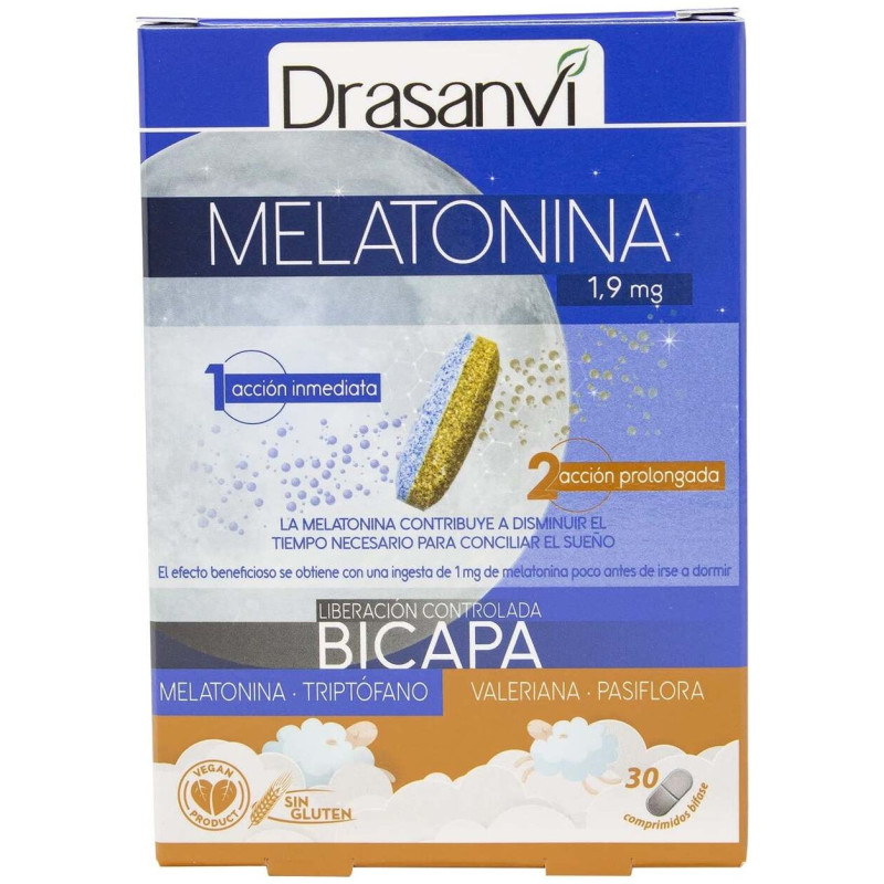 Melatonina Bicapa Retard 30comp - Drasanvi