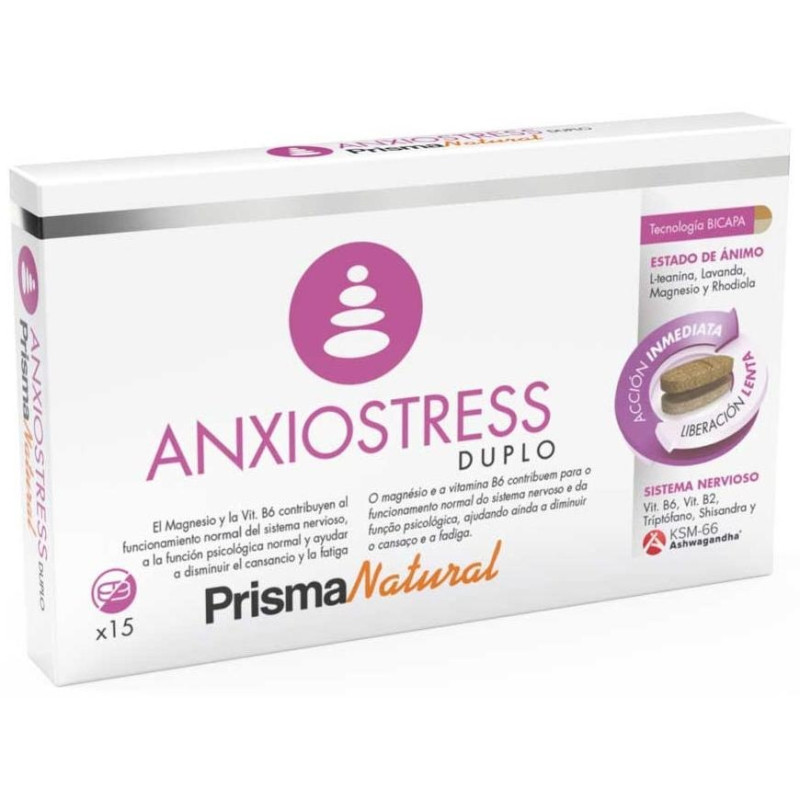 Anxio - Stress Duplo 15comp - Prisma Natural