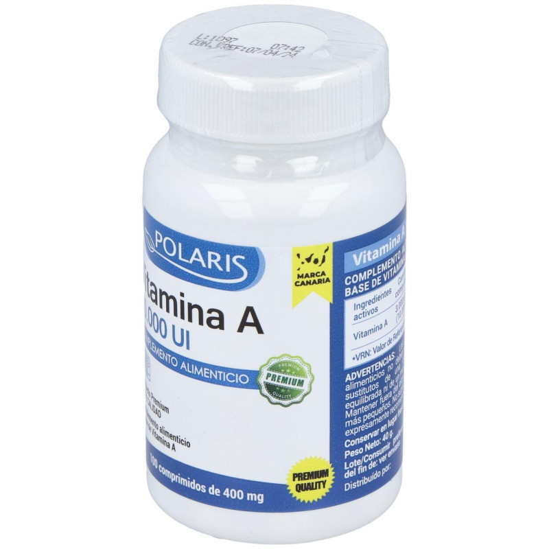 Vitamina a 10000ui 100comp - Polaris