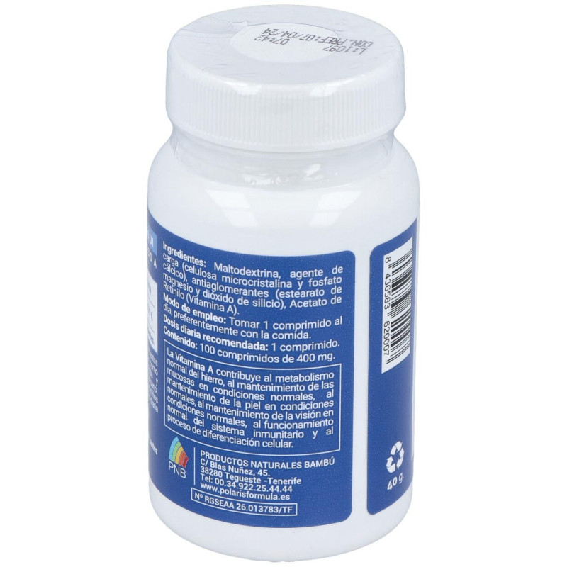 Vitamina a 10000ui 100comp - Polaris