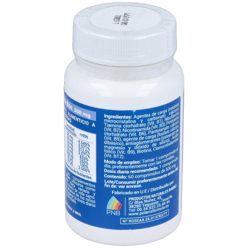 Vitamina B50 500mg. 60comp - Polaris