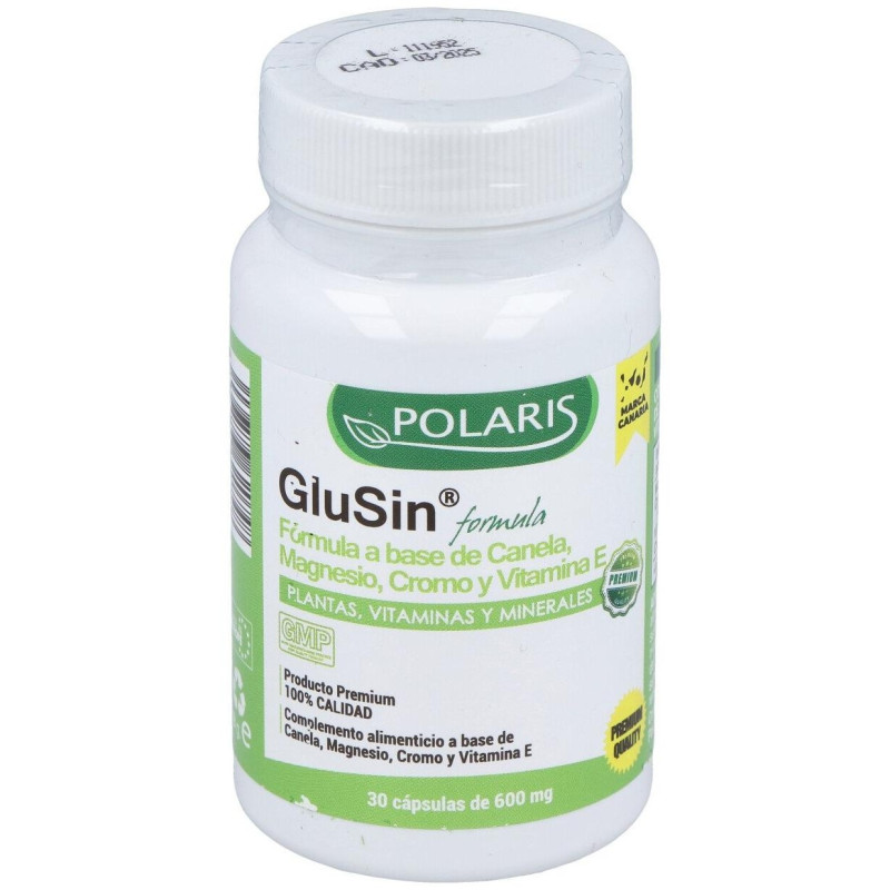 Glusin (canela + Magnesio) 600mg. 30cap - Polaris