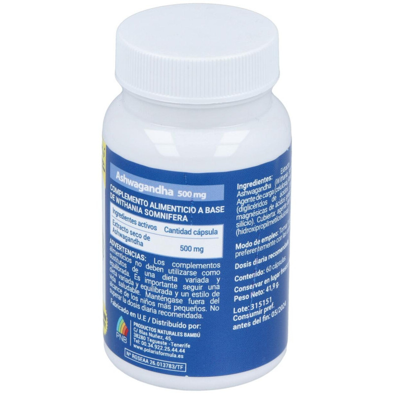 Polaris Ashwagandha 500Mg 60Caps