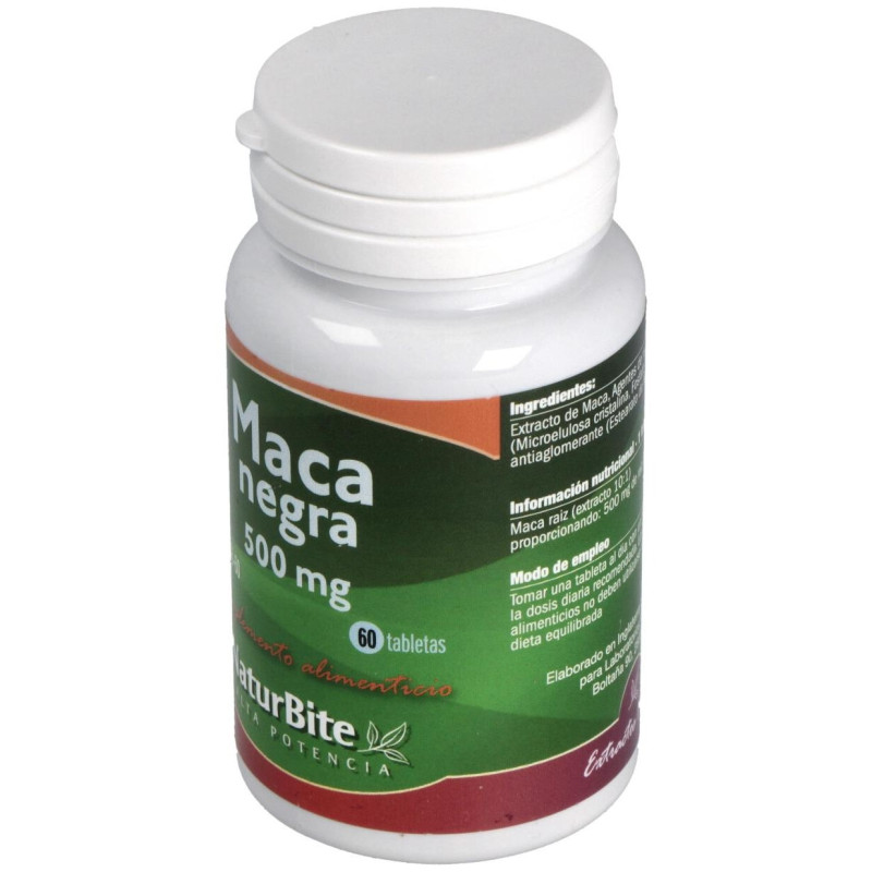 Maca Negra Andina 500mg 60tabs - Naturbite