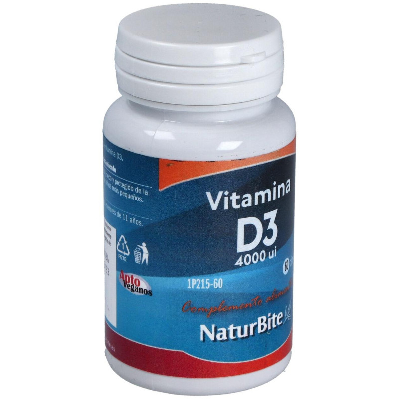 Vitamina D3 4000 Ui 60caps - Naturbite