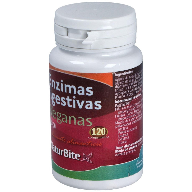Enzimas Digestivas 120comp - Naturbite