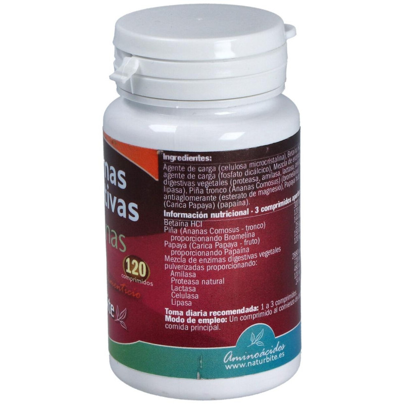 Enzimas Digestivas 120comp - Naturbite