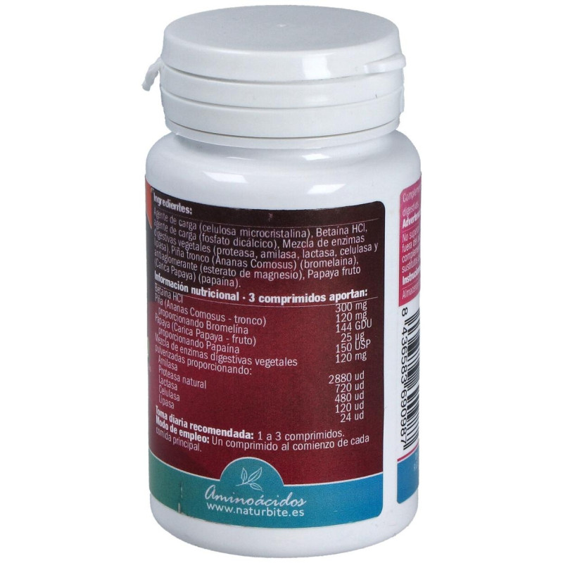 Enzimas Digestivas 120comp - Naturbite