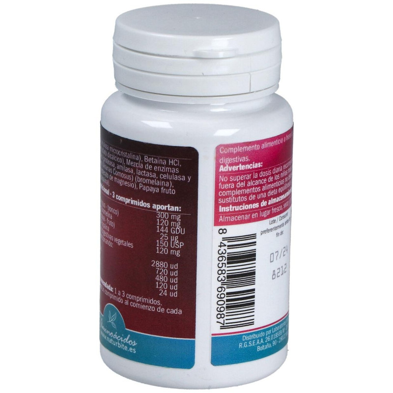 Enzimas Digestivas 120comp - Naturbite