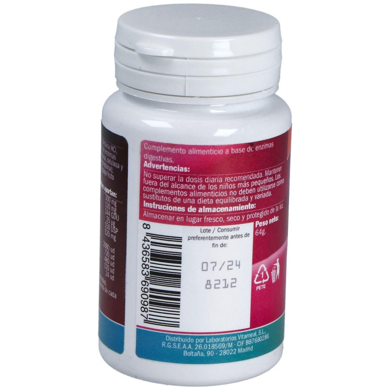 Enzimas Digestivas 120comp - Naturbite