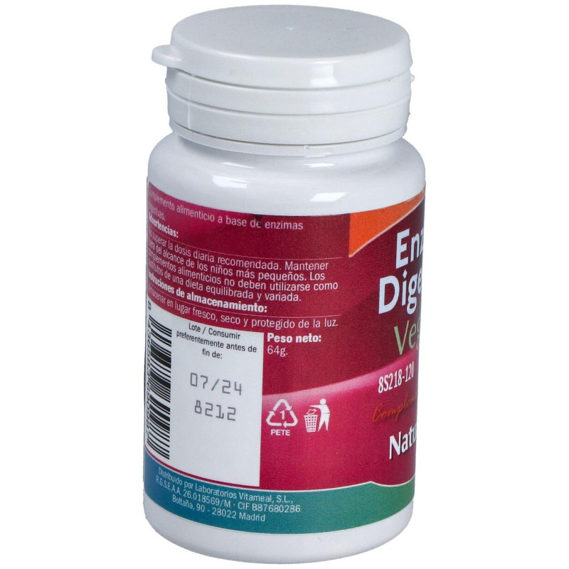Enzimas Digestivas 120comp - Naturbite