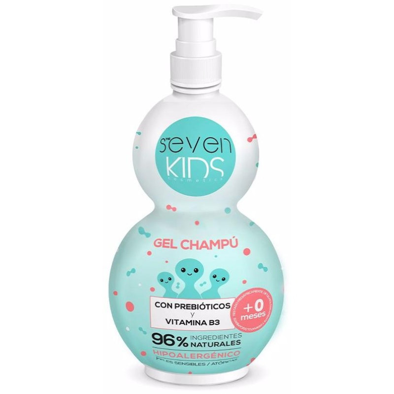 Gel Champú con Prebióticos y Vitamina B3 400ml - Seven Kids