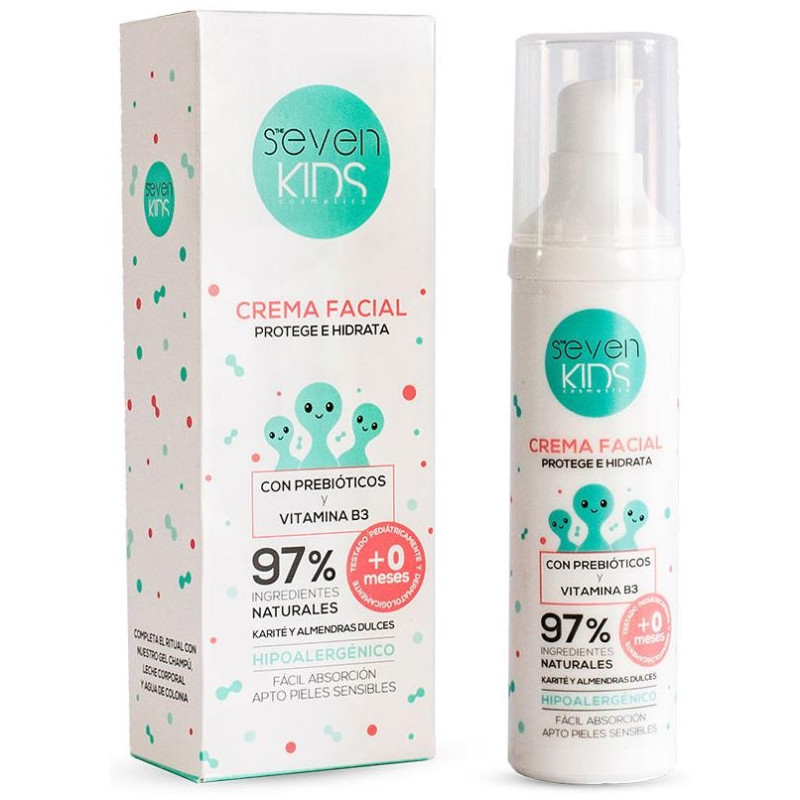 Crema Facial con Prebióticos y Vitamina B3 50ml - Seven Kids