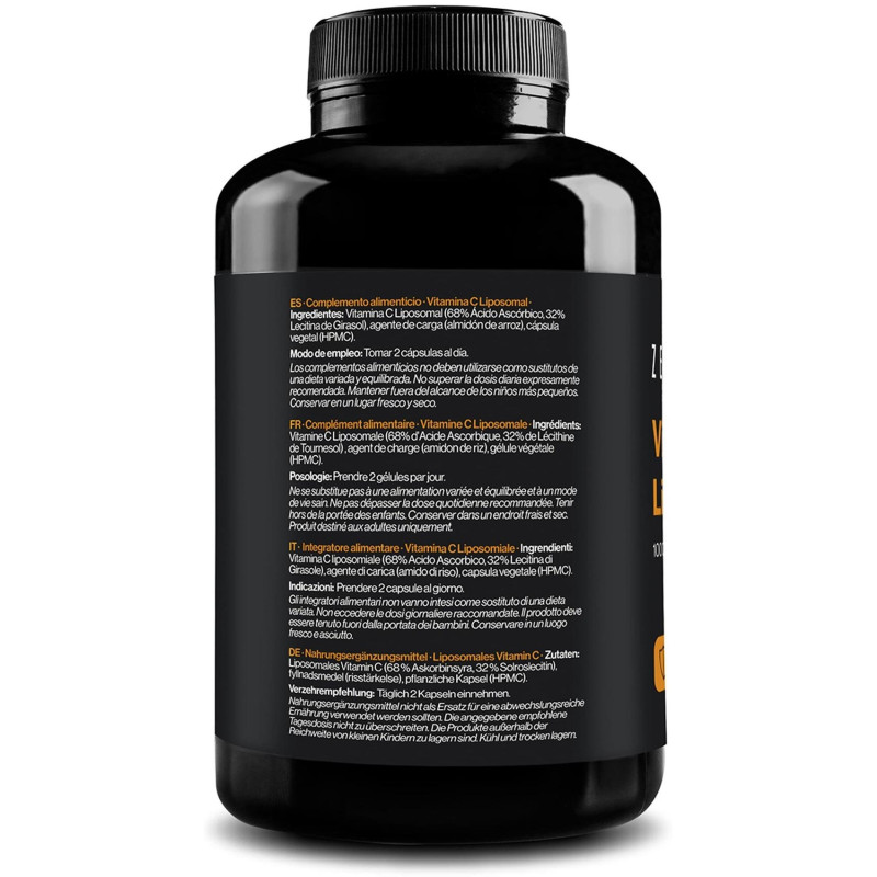 Vitamina C Liposomal 180 Cápsulas - Zenement