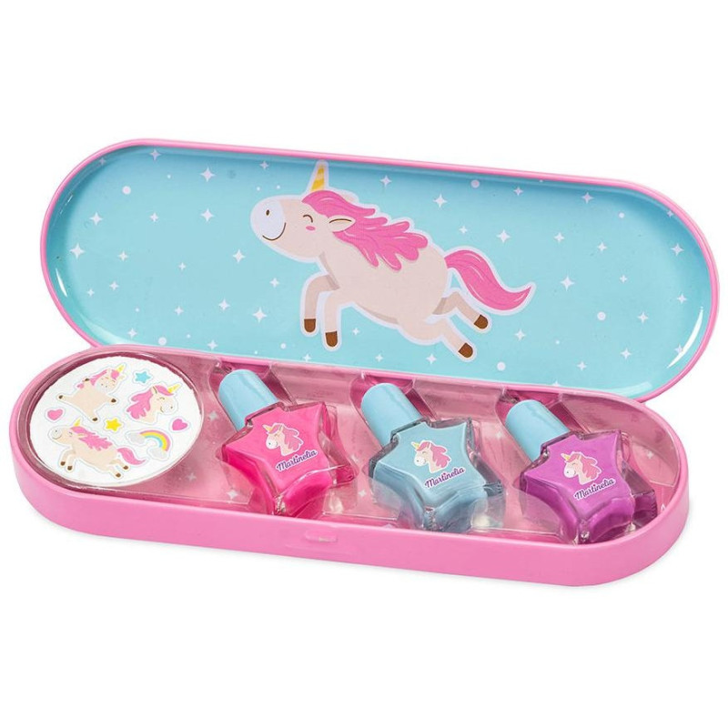 Martinelia Set Unicorn Nail Polish + Stickers 4Uds