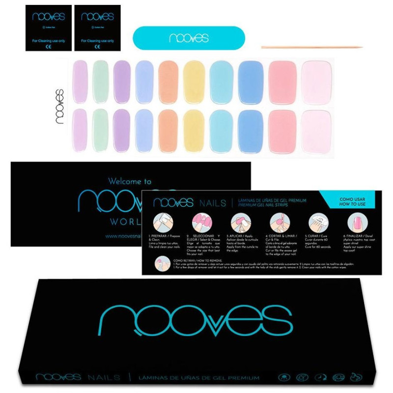 Láminas de Uñas de Gel Bridge Premium Luxe Bridge 20 u - Nooves