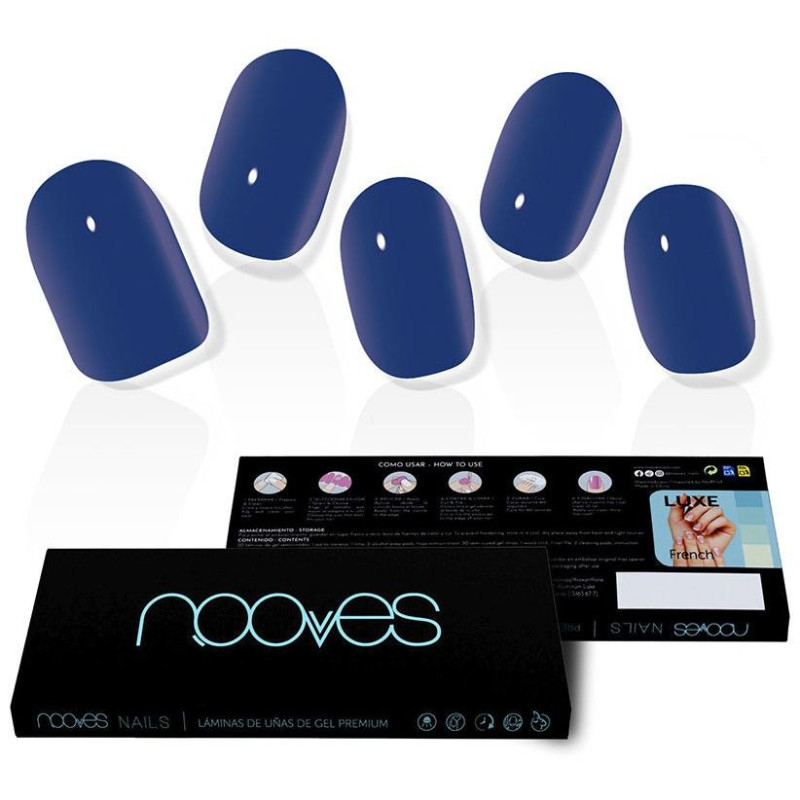 Láminas de Uñas de Gel Eaux Profondes Premium Luxe Solid Color 20 u - Nooves