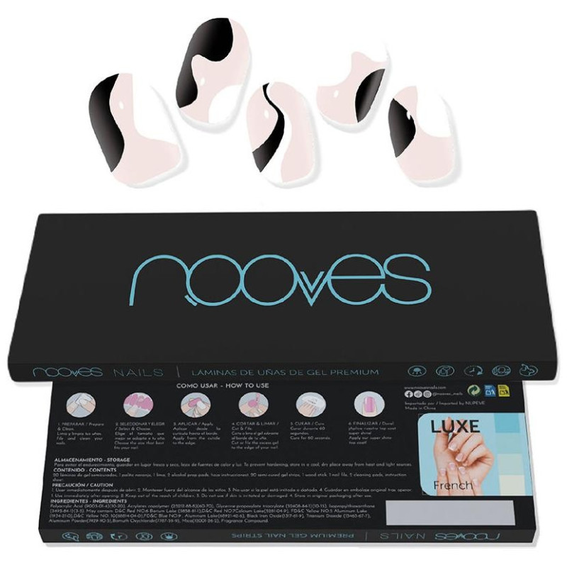 Láminas de Uñas de Gel Premium Glam So Twirl 20 u - Nooves