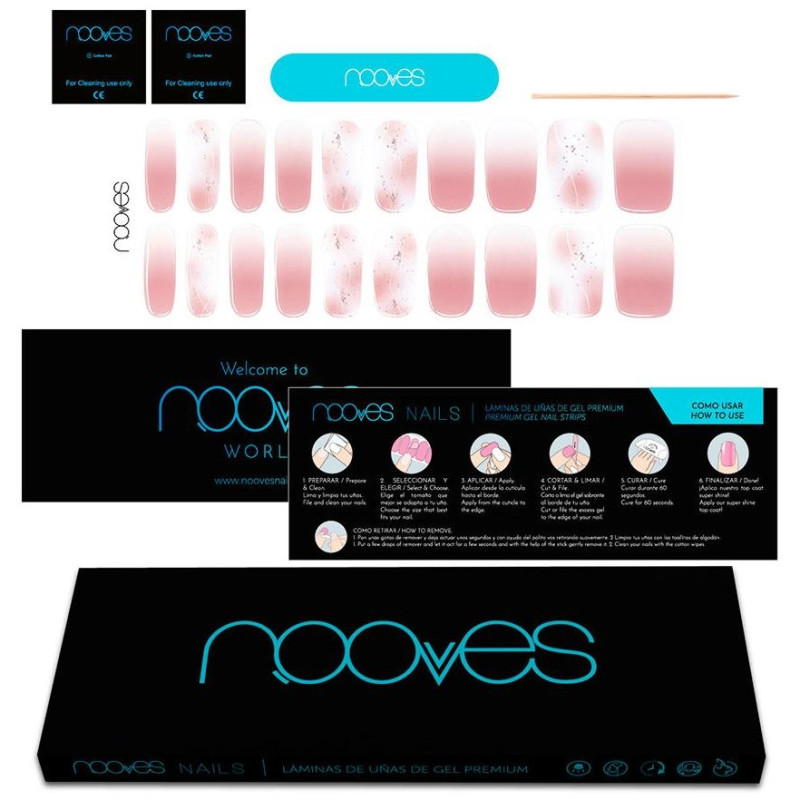 Láminas de Uñas de Gel Michelle Premium Glam Art Design 20 u - Nooves