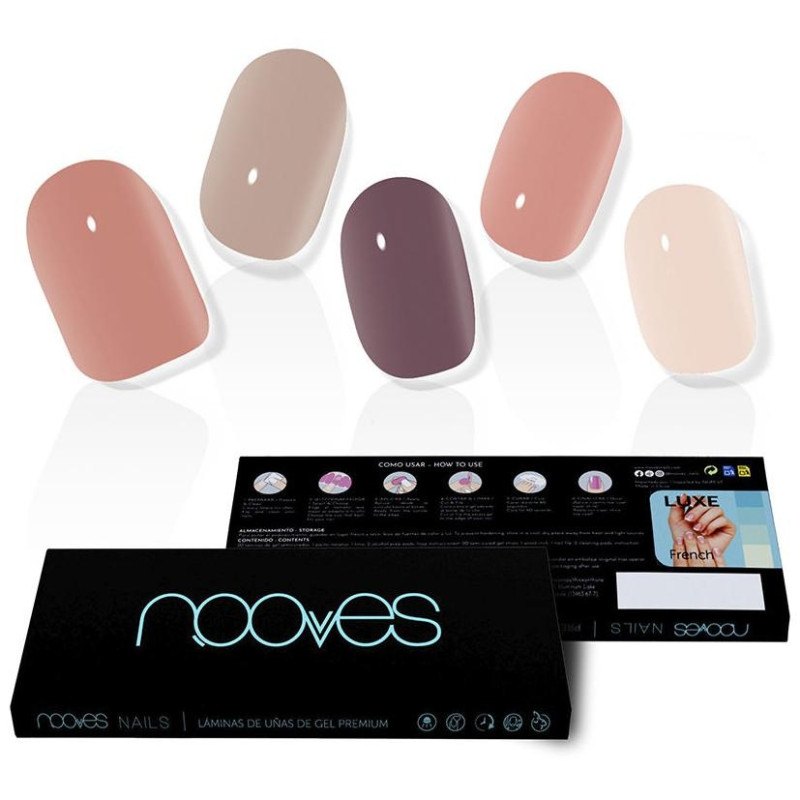 Láminas de Uñas de Gel Secret Earth Premium Luxe Solid Color 20 u - Nooves