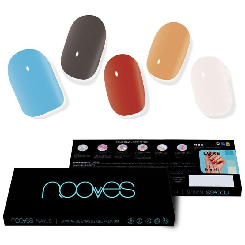 Láminas de Uñas de Gel Premium Glam Melody 20 u - Nooves