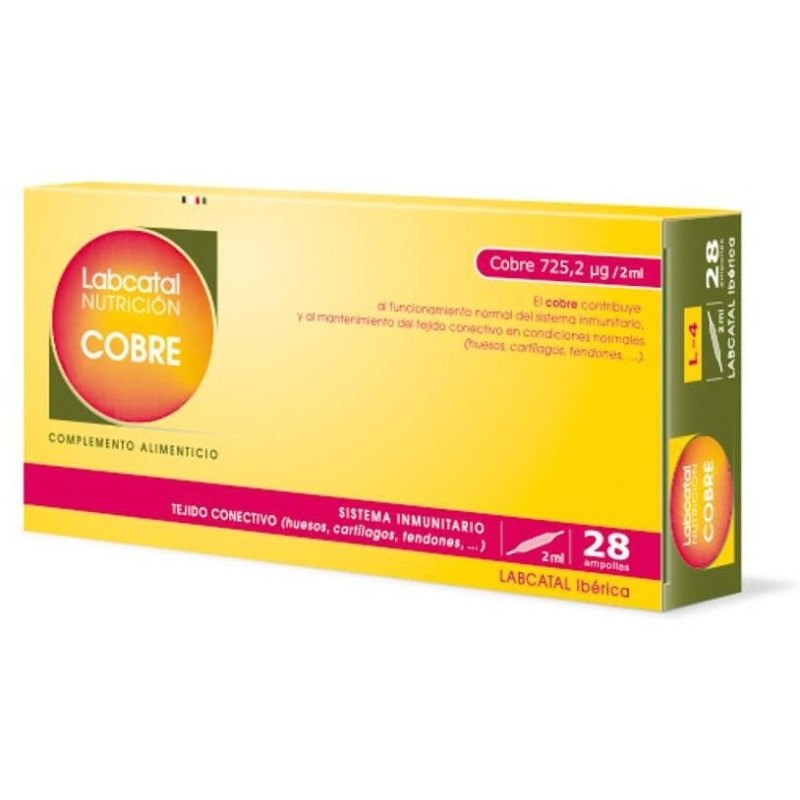 4 Cobre Ampollas, 28 X 2 ml - Labcatal