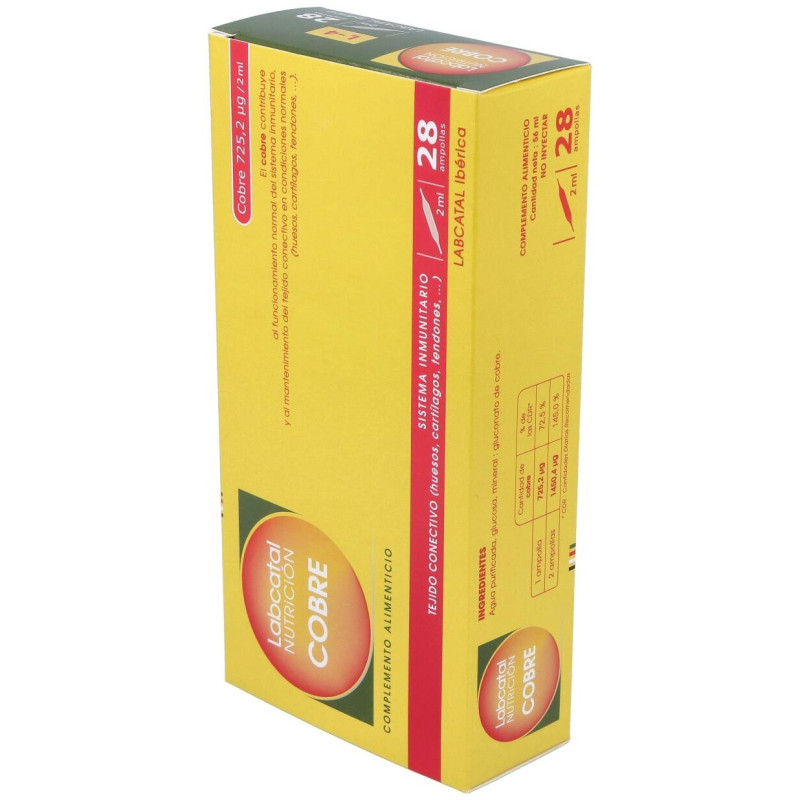 4 Cobre Ampollas, 28 X 2 ml - Labcatal