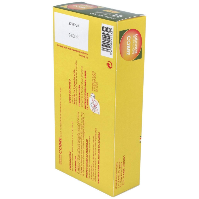 4 Cobre Ampollas, 28 X 2 ml - Labcatal
