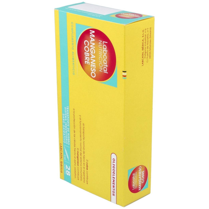Nutrición Manganeso - Cobre, 28 Ampollas - Labcatal