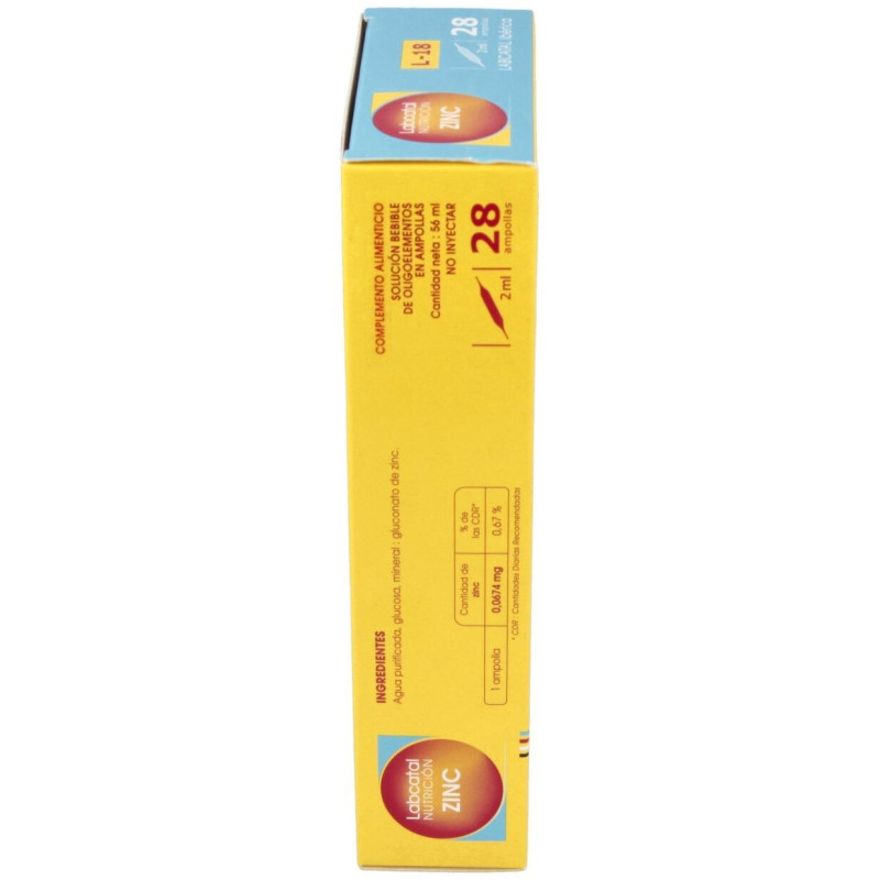 Labcatal 18 Zinc 28 Ampollas 2Ml