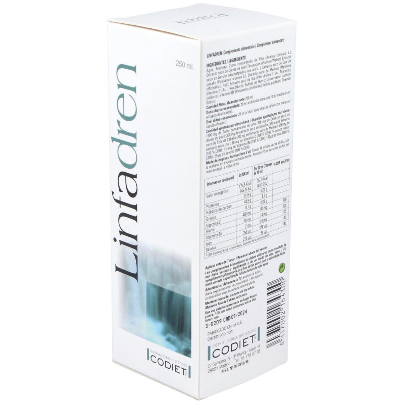 Codiet Linfadren Drenante Linfático 250Ml