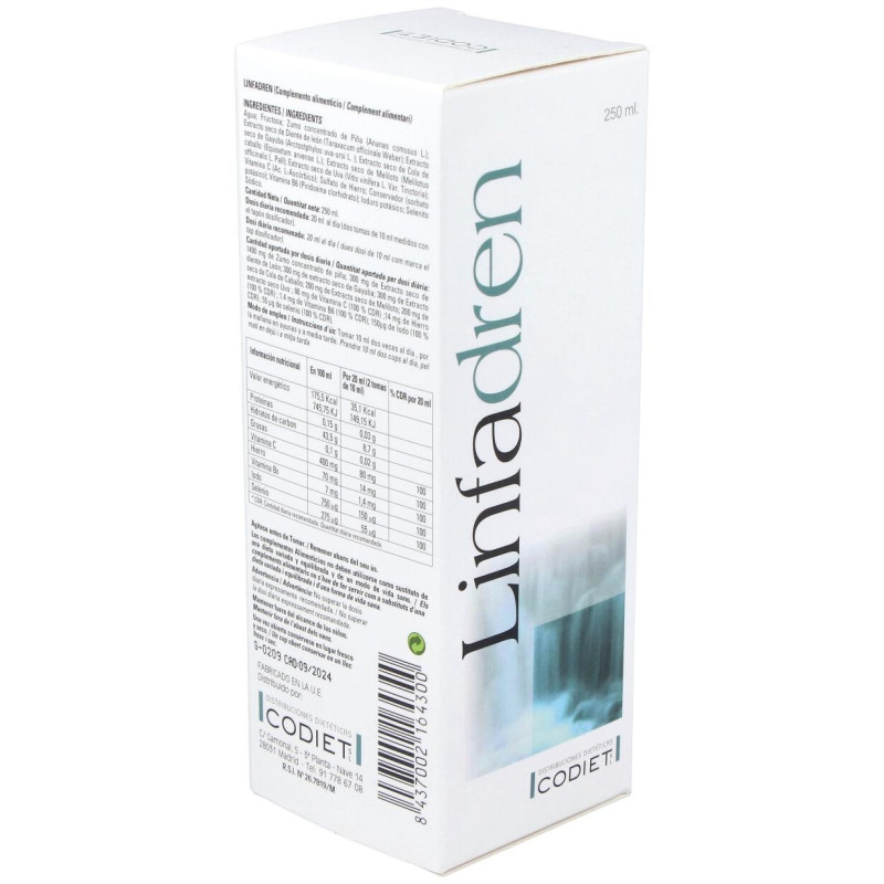 Codiet Linfadren Drenante Linfático 250Ml