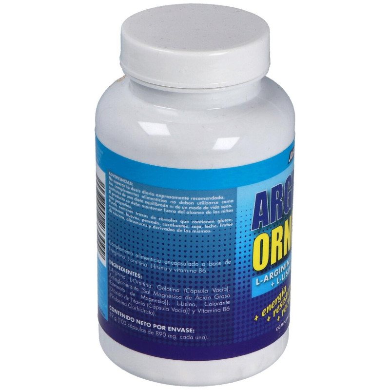 Arginina+ornitina (aminoacidos) 100comp - Just Aid