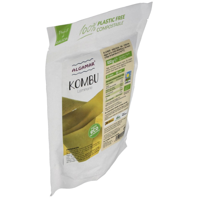 Algas Ecológica Kombu 100g - Algamar