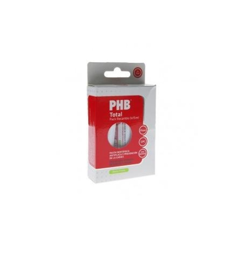 Pack Total Pasta Dental Recambio (3 Unidades 15 ml) - Phb