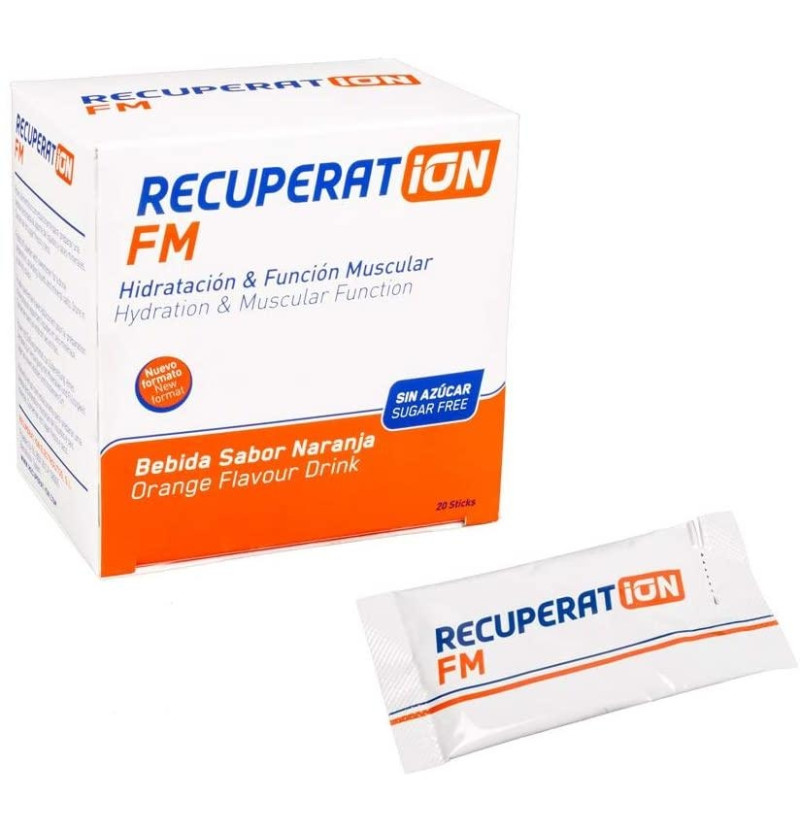 Recuperat - Ion Fm sin Azucar Sabor Naranja (20 Sobres) - Recuperat-ion Electrolitos