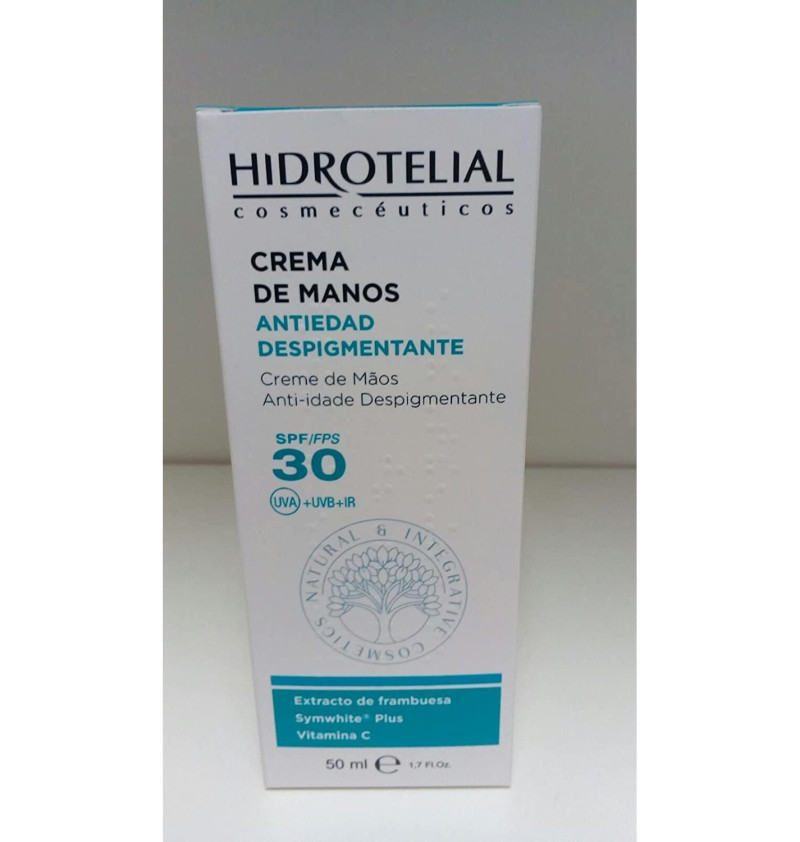 Hidrotelial Crema Manos Antiedad Despigmentante - Spf 30 (1 Envase 50 ml) - Inifarco