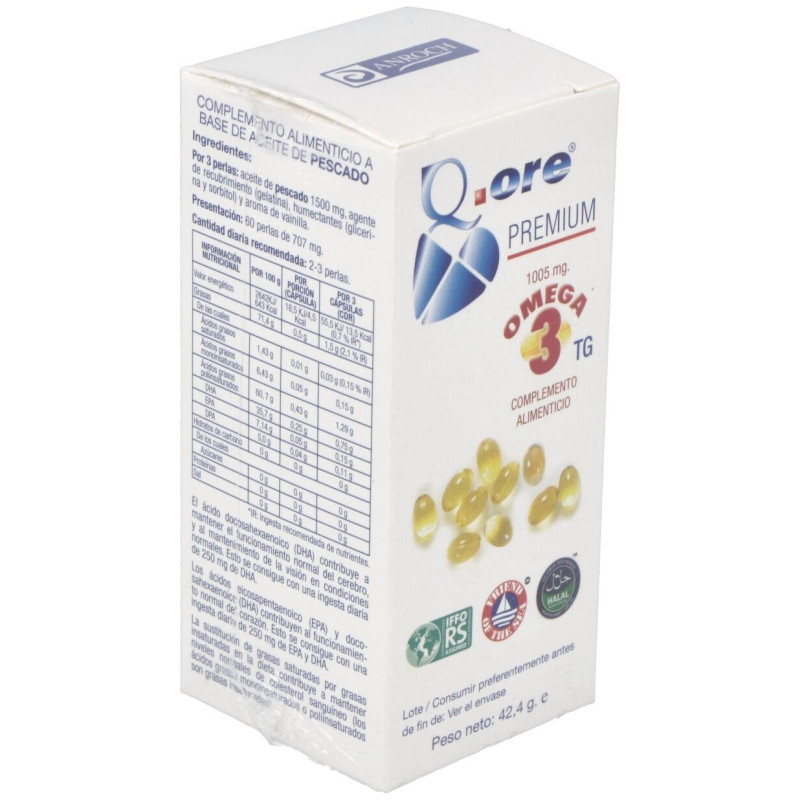 Q.ore Premium Omega 3 60perlas - Anroch