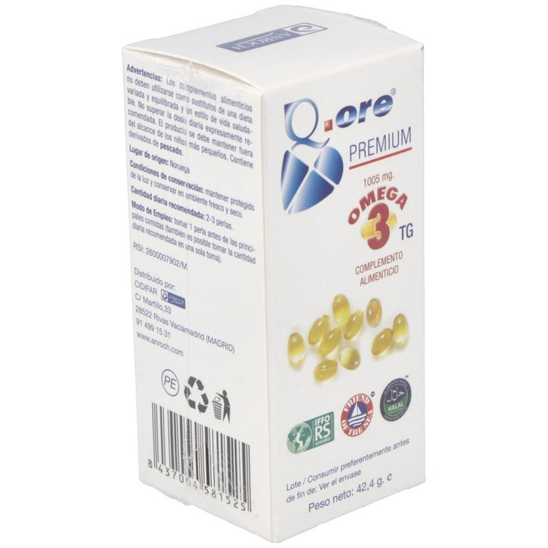 Q.ore Premium Omega 3 60perlas - Anroch