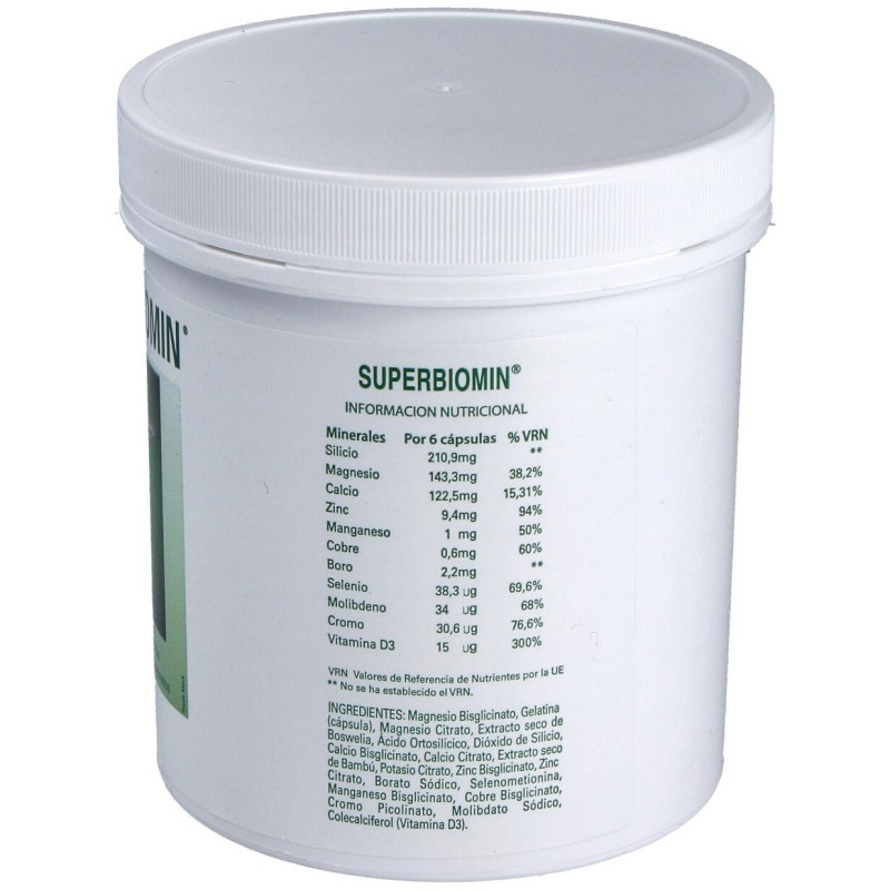 Biomin Superbiomin, Un Complejo Mineral para el Tránsito Intestinal 410 Cápsulas - Superbiomin