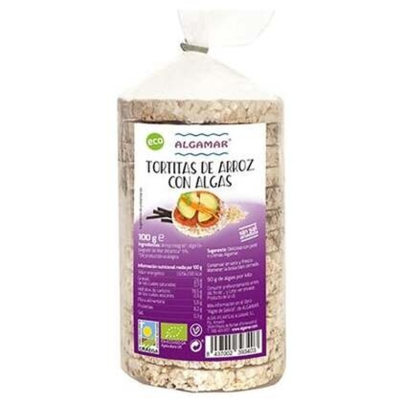 Tortitas de Arroz y Algas Bio 100g - Algamar