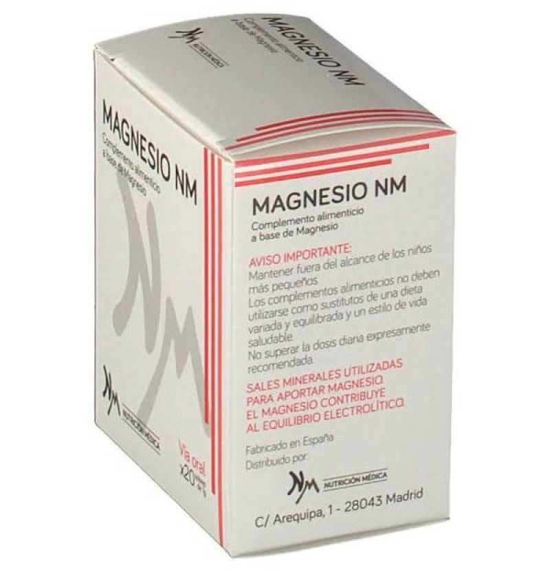 Magnesio Nm (20 Sobres 1 Gramo) - Nutrición Médica