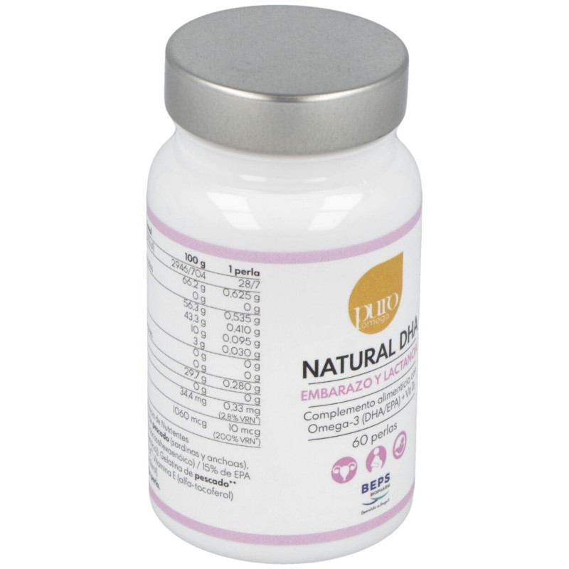 Natural Dha Embarazo Lactancia 60 Perlas - Puro Omega