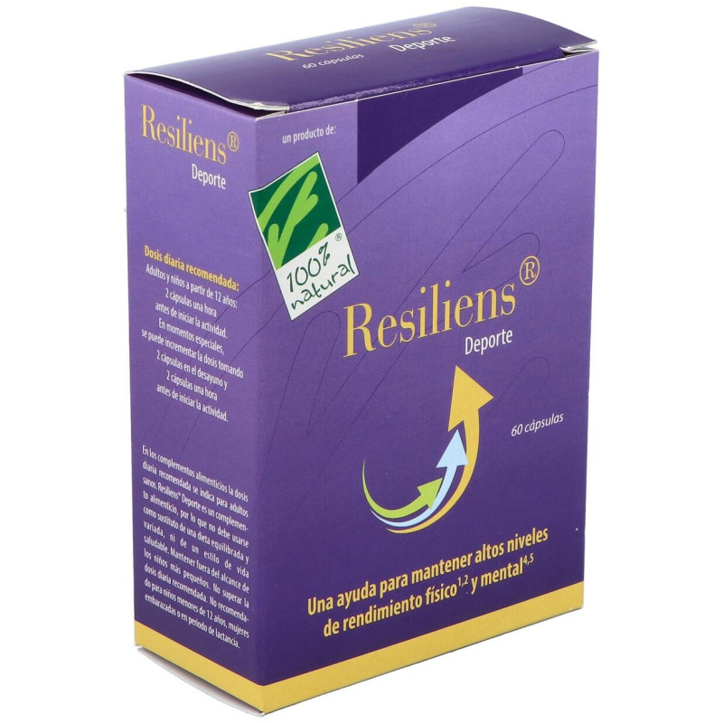 100% Natural Resiliens Deporte 60 Cápsulas