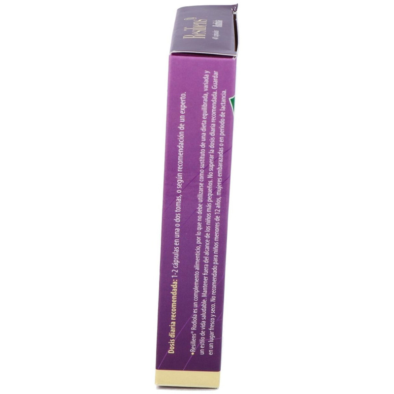 100% Natural Resiliens Rodiola 40 Cápsulas - Cien por Cien Natural
